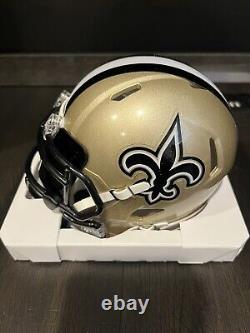 Drew Brees New Orleans Saints Autographed Mini Helmet With COA