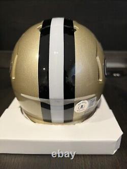 Drew Brees New Orleans Saints Autographed Mini Helmet With COA