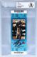 Drew Brees New Orleans Saints Autographed Super Bowl Xliv Ticket Bas Graded 10