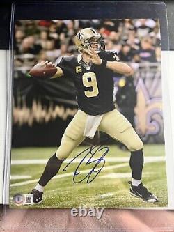 Drew Brees SIGNED 8x10 New Orleans Saints Photo NFL Beckett Authenticated