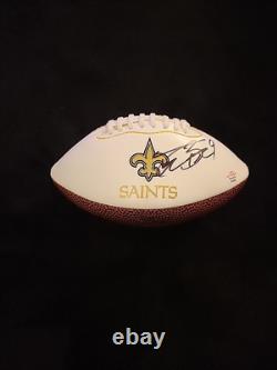 Drew Brees Signed Autographed Logo Mini Football New Orleans Saints with COA