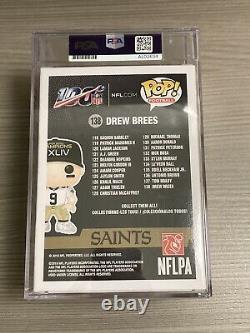 Drew Brees Signed Autographed NFL Football Auto Funko Pop Saints 138 + Psa Coa
