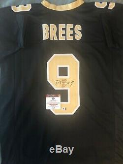 Drew Brees Signed Black Jersey (COA)