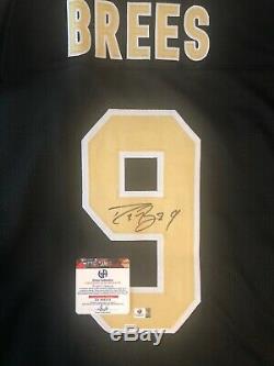 Drew Brees Signed Black Jersey (COA)