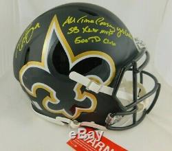 Drew Brees Signed New Orleans Full Size Authentic AMP Helmet Beckett Holo Auto