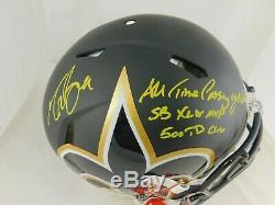 Drew Brees Signed New Orleans Full Size Authentic AMP Helmet Beckett Holo Auto