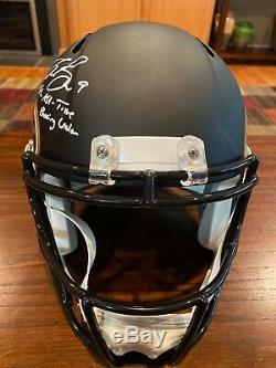 Drew Brees Signed New Orleans Saints AMP Full Size Helmet Passing Leader Beckett