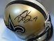 Drew Brees Signed New Orleans Saints Older Style Mini Helmet Withbeckett Cert