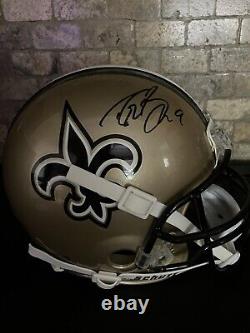 Drew Brees Signed New Orleans Saints VSR4 Custom Proline Helmet. Beckett