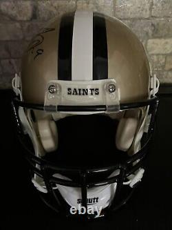 Drew Brees Signed New Orleans Saints VSR4 Custom Proline Helmet. Beckett