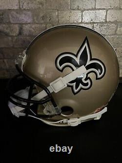 Drew Brees Signed New Orleans Saints VSR4 Custom Proline Helmet. Beckett