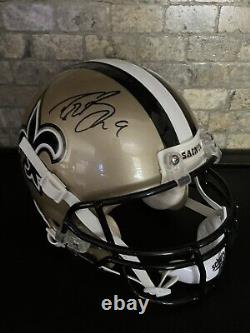 Drew Brees Signed New Orleans Saints VSR4 Custom Proline Helmet. Beckett