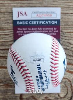 Drew Brees Signed Official MLB Baseball with JSA COA #AQ74950 New Orleans Saints