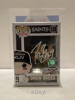 Drew Brees signed New Orleans Saints Funko Pop #138 With COA