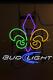 Fleur De Lis New Orleans Saints 20x16 Neon Sign Lamp Light Bar Club Display