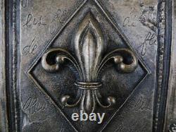 Fleur de Lis Wall Plaque, New Orleans, Saints, French, Louisiana Decor, Medieval