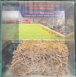 Game Used Super Bowl XLIV Sod New Orleans Saints End Zone Drew Brees Only Ring