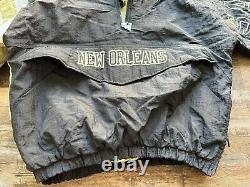 J5 VINTAGE 90s STARTER NEW ORLEANS SAINTS QUARTER ZIP JACKET Men's Size M