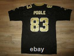 Keith Poole New Orleans Saints NFL Puma Jersey XL Autograph Auto Signed