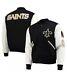 Letterman New Orleans Saints Black And White Varsity Jacket