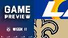 Los Angeles Rams Vs New Orleans Saints 2022 Week 11 Game Preview