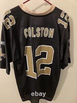 Marques Colston Super Bowl XLIV Authentic Reebok Jersey New Orleans Saints Sz L