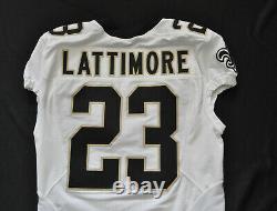 Nike Men's New Orleans Saints Marshon Lattimore #23 Black Game Jersey