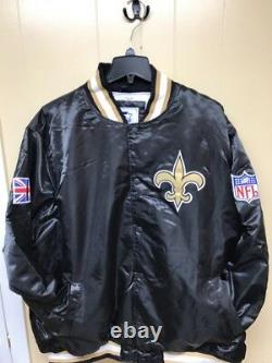 Mens Brand New Size 4XL New Orleans Saints Starter Fashion Era Jacket LS7L0503