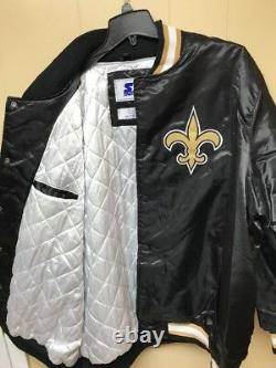 Mens Brand New Size 4XL New Orleans Saints Starter Fashion Era Jacket LS7L0503