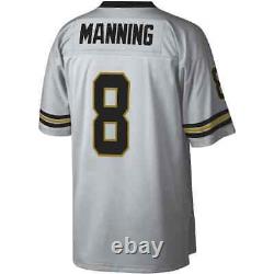 Mitchell Ness NEW ORLEANS SAINTS Manning Platinum 100 Retired Player Jersey