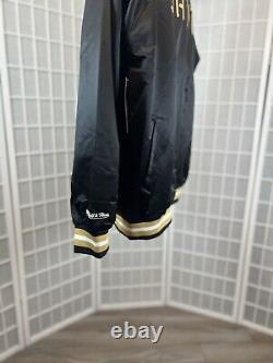 Mitchell & Ness New Orleans Saints Lightweight Black Satin Jacket 2xl