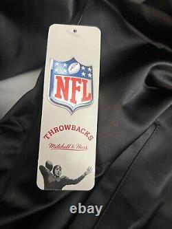 Mitchell & Ness New Orleans Saints Lightweight Black Satin Jacket 2xl