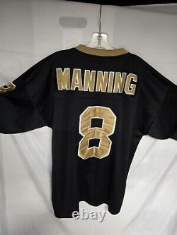 Mitchell & Ness Size 50 XL Archie Manning #8 New Orleans Saints Black Jersey