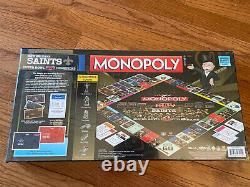 Monopoly New Orleans Saints Super Bowl Champions XLIV Collector's Edition New