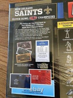 Monopoly New Orleans Saints Super Bowl Champions XLIV Collector's Edition New