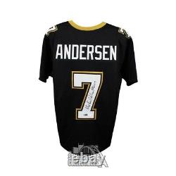 Morten Andersen HOF Autographed New Orleans Saints Custom Football Jersey JSA