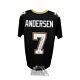 Morten Andersen Hof Autographed New Orleans Saints Custom Football Jersey Jsa