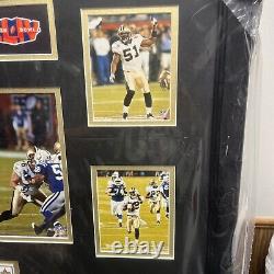 NEW 23x27 New Orleans Saints Super Bowl XLIV Plaque Game Ball Mounted Memories