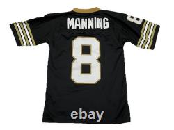 NEW Archie Manning New Orleans Saints Mitchell & Ness Jersey Small 36 Black NWT