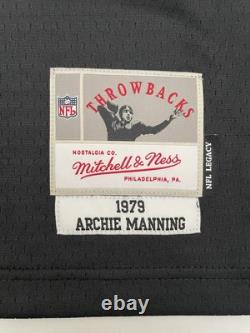 NEW Archie Manning New Orleans Saints Mitchell & Ness Jersey Small 36 Black NWT
