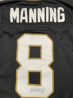 NEW Archie Manning New Orleans Saints Mitchell & Ness Jersey Small 36 Black NWT