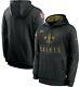New Authentic Nike New Orleans Saints Men's Nfl Salute To Service Black Hoodie