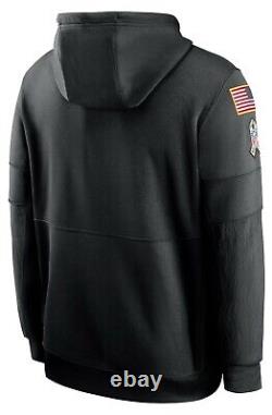 NEW Authentic Nike New Orleans Saints Men's NFL Salute to Service Hoodie Black