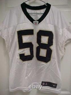 NEW ORLEANS SAINTS 58 White Embroidered Practice Jersey 12-44 Nike Berlin WI