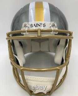 NEW ORLEANS SAINTS Full Size Riddell AUTHENTIC Flash Speed Helmet-New In Box
