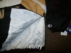 NEW ORLEANS SAINTS Limited Ed NFL Starter Hooded Half Zip Pullover Jacket WHITE