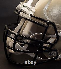 NEW ORLEANS SAINTS NFL Authentic GAMEDAY Football Helmet with S3BD-SP Facemask