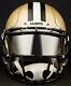 New Orleans Saints Nfl Football Helmet With Chrome Mirror Visor / Eye Shield