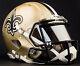 New Orleans Saints Nfl Gameday Replica Football Helmet With Mirror Eye Shield