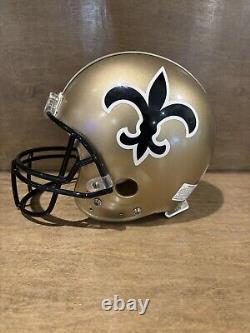 NEW ORLEANS SAINTS NFL Riddell Authentic VSR-4 Football Helmet Brady Smith Auto